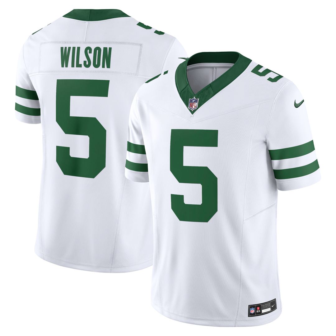 Garrett Wilson New York Jets Nike Vapor F.U.S.E. Limited Jersey - Legacy White Official NFL Team Apparel Football Fan Gear