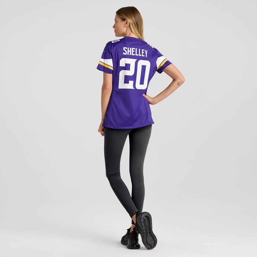 Duke Shelley Minnesota Vikings Nike Women's Home Game Player Jersey - Purple Official NFL Team Apparel Football Fan Gear