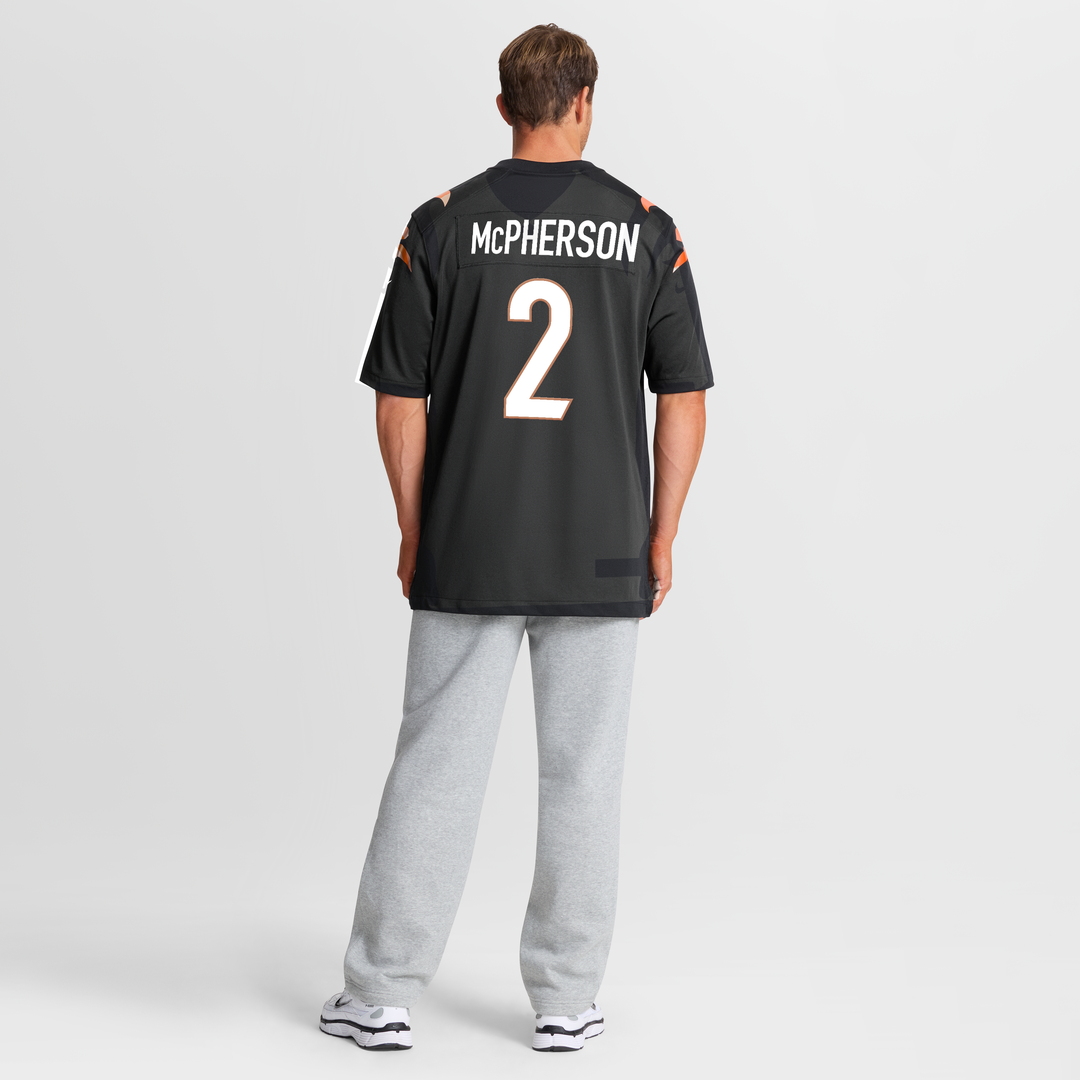 Evan McPherson Cincinnati Bengals Nike Game Jersey - Black Official NFL Team Apparel Football Fan Gear
