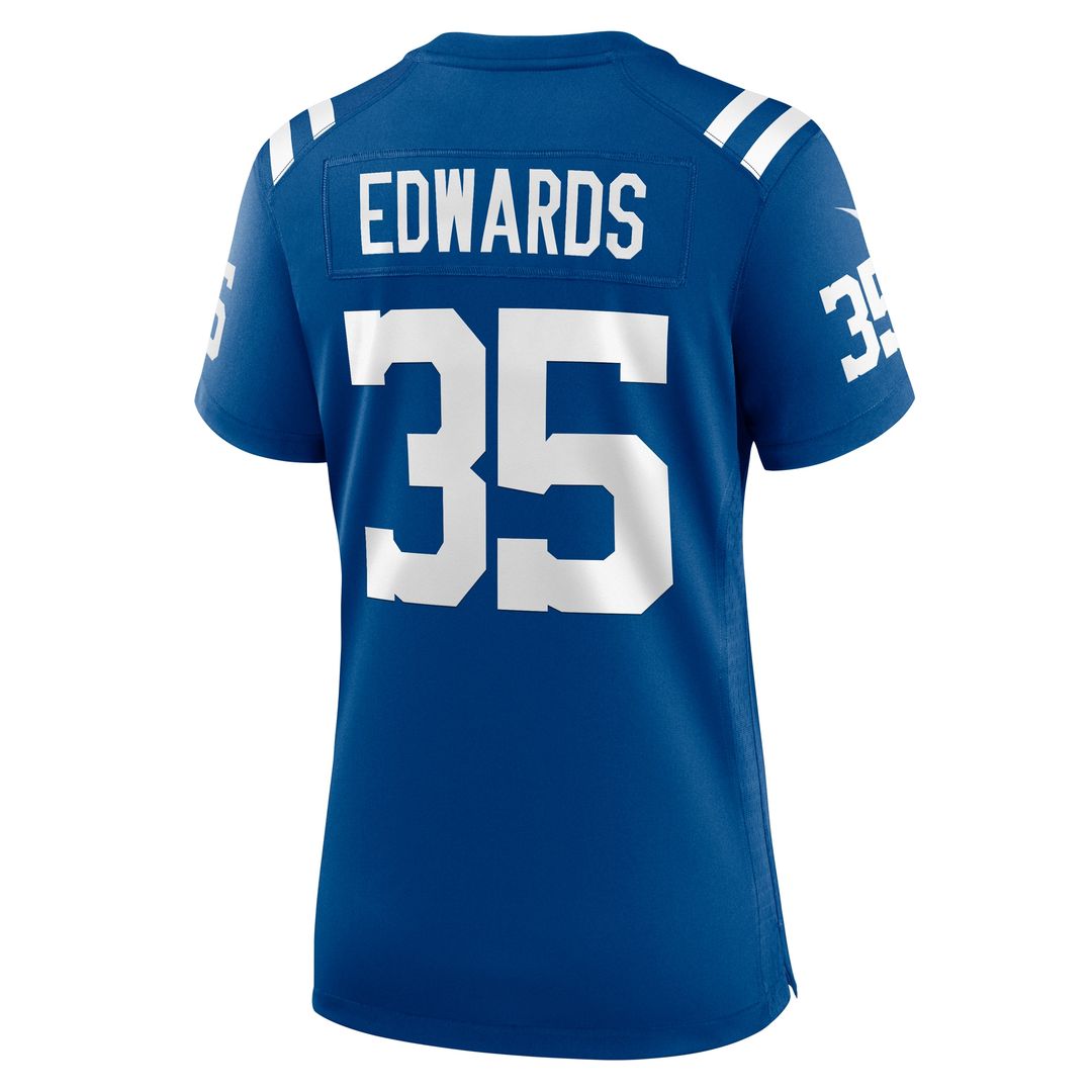 Johnathan Edwards Indianapolis Colts Nike Women's Team Game Jersey - Royal Official NFL Team Apparel Football Fan Gear