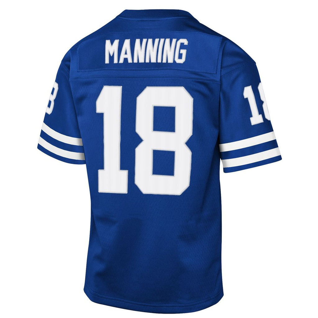 Peyton Manning Indianapolis Colts Mitchell & Ness Youth 1998 Throwback Fashion Jersey - Royal Official NFL Team Apparel Football Fan Gear