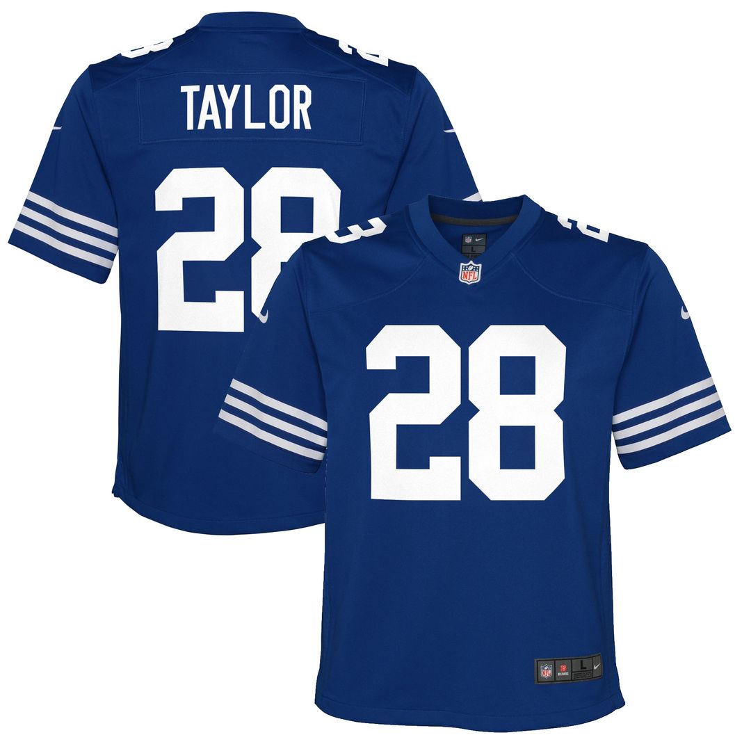 Jonathan Taylor Indianapolis Colts Nike Youth Game Jersey - Royal Official NFL Team Apparel Football Fan Gear