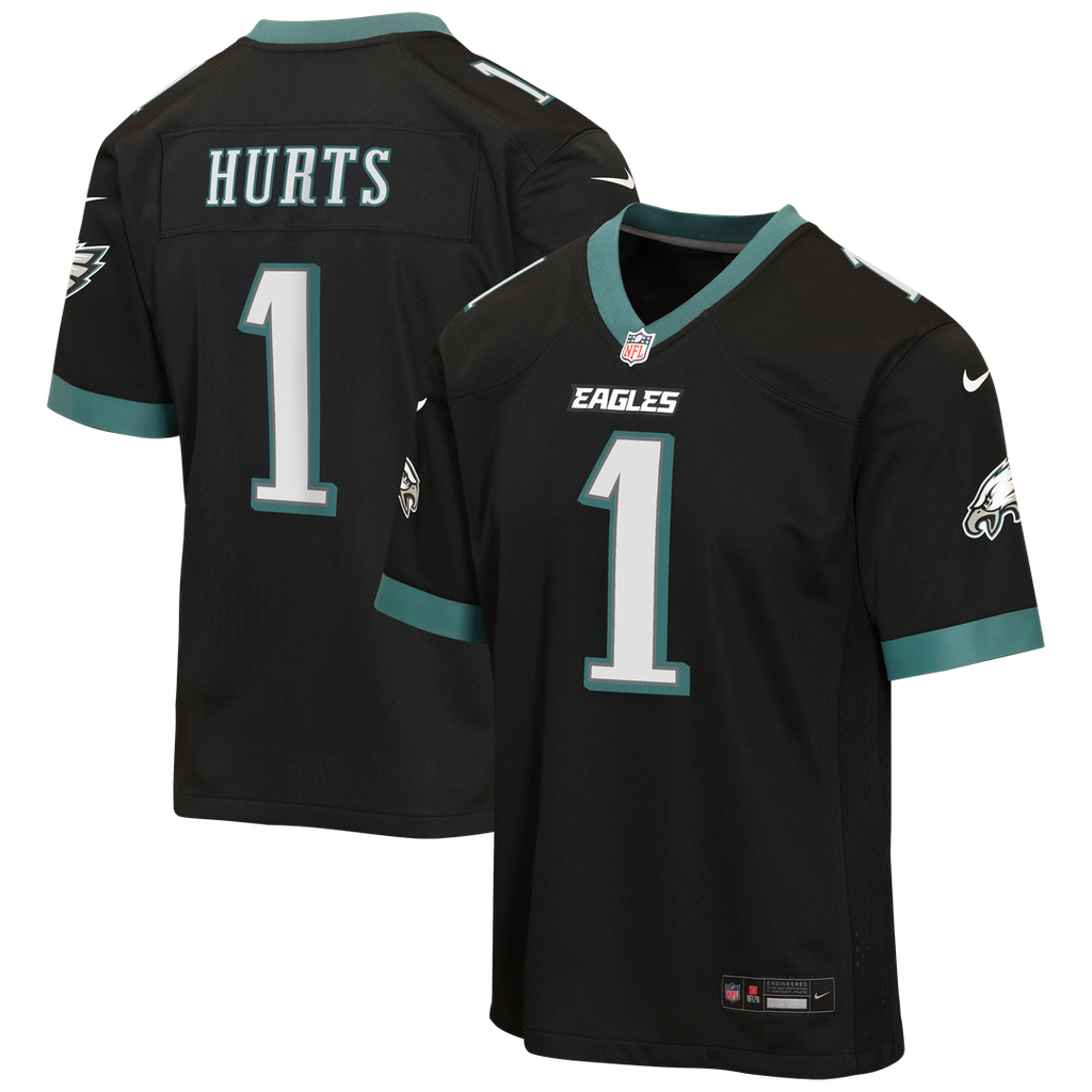Jalen Hurts Philadelphia Eagles Nike Youth Alternate Game Jersey - Black Official NFL Team Apparel Football Fan Gear