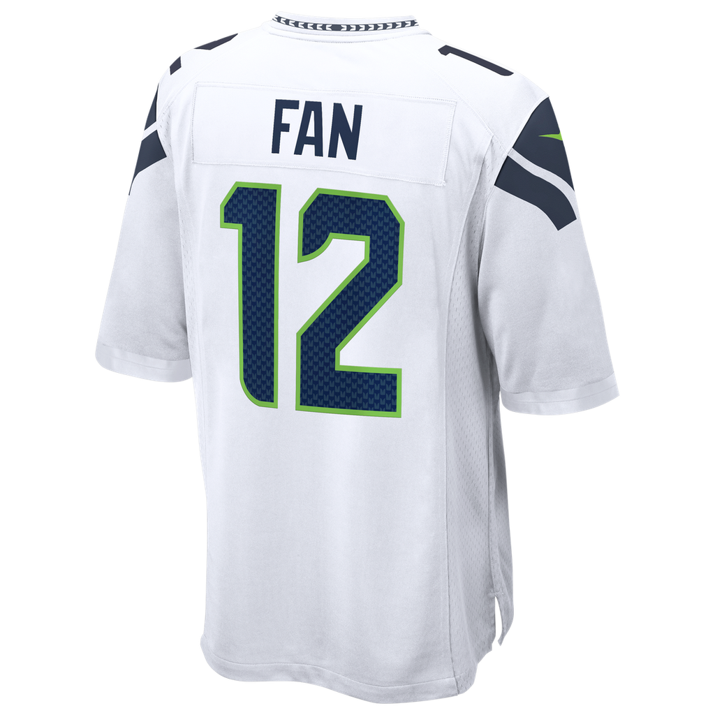 12s Seattle Seahawks Nike Game Jersey - White Official NFL Team Apparel Football Fan Gear