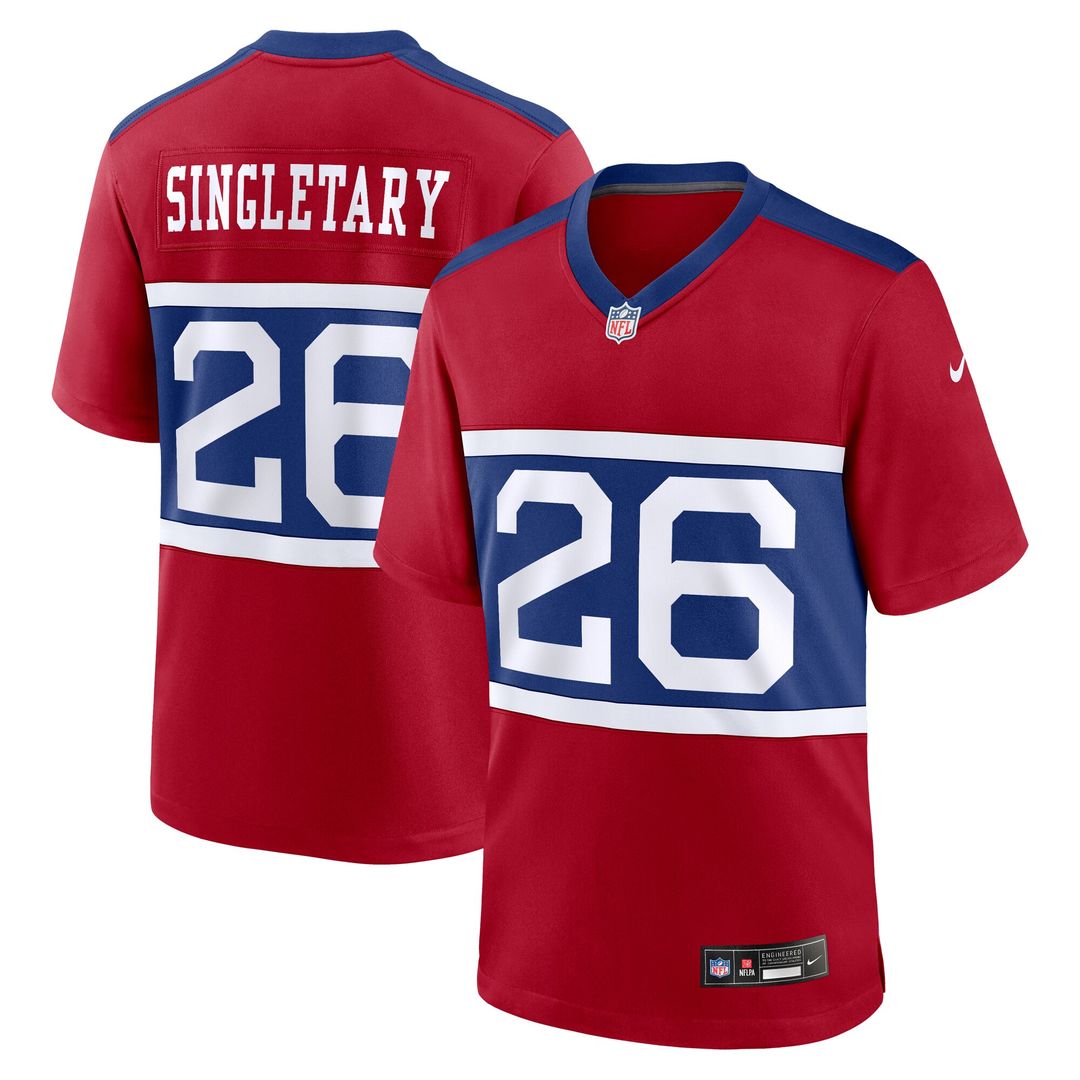 Devin Singletary New York Giants Nike Alternate Player Game Jersey - Century Red Official NFL Team Apparel Football Fan Gear