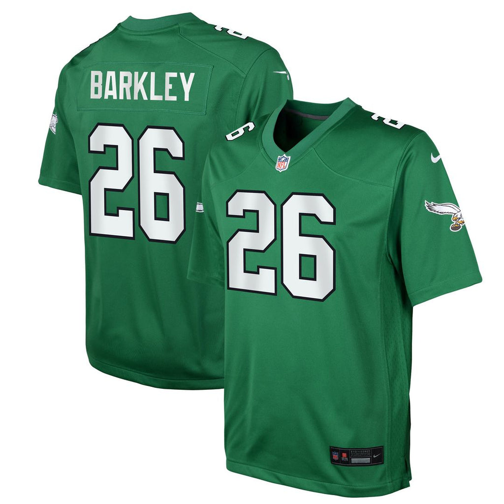 Saquon Barkley Philadelphia Eagles Nike Youth Game Jersey - Kelly Green Official NFL Team Apparel Football Fan Gear