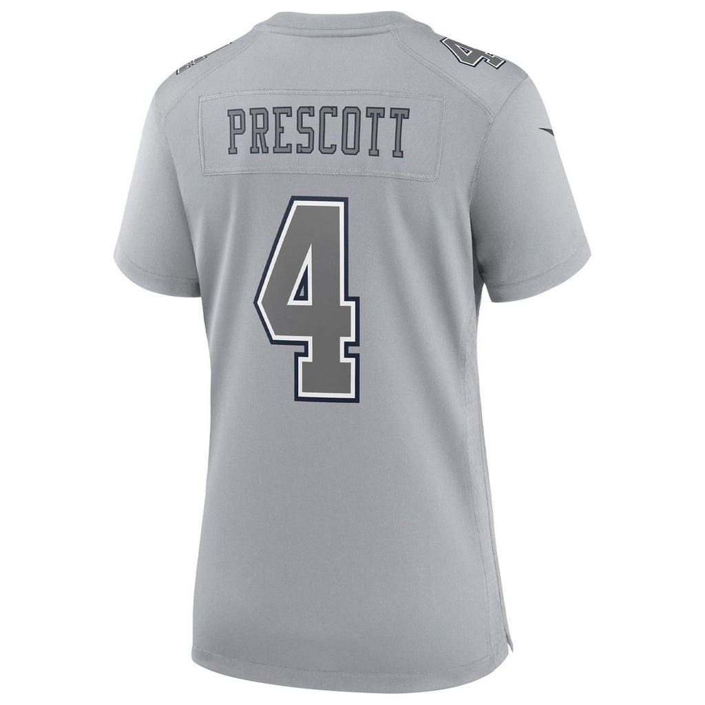 Dak Prescott Dallas Cowboys Nike Women's Atmosphere Fashion Game Jersey - Gray Official NFL Team Apparel Football Fan Gear