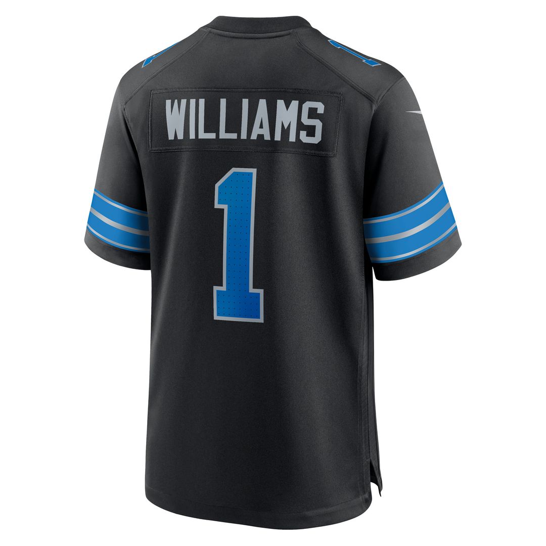 Jameson Williams Detroit Lions Nike Alternate Game Player Jersey - Black Official NFL Team Apparel Football Fan Gear