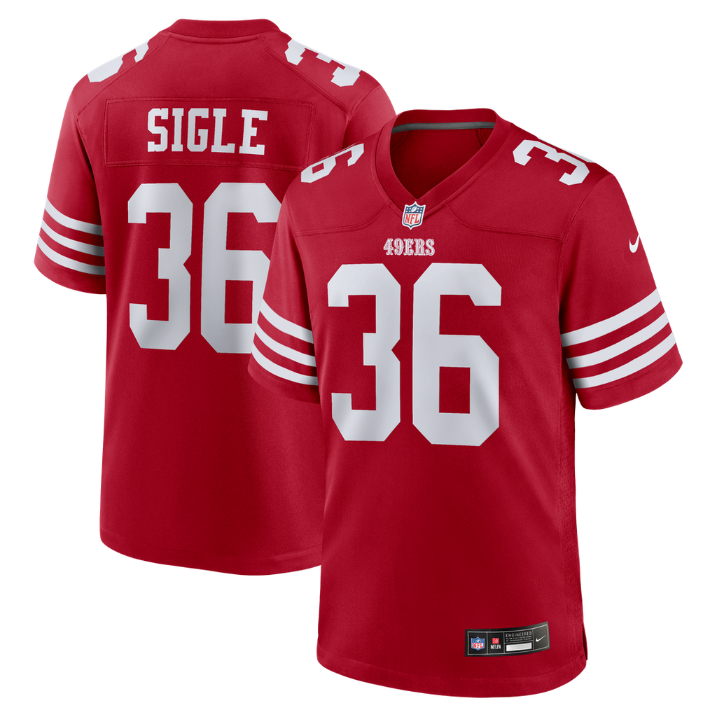 Marques Sigle San Francisco 49ers Nike Team Game Jersey - Scarlet Official NFL Team Apparel Football Fan Gear