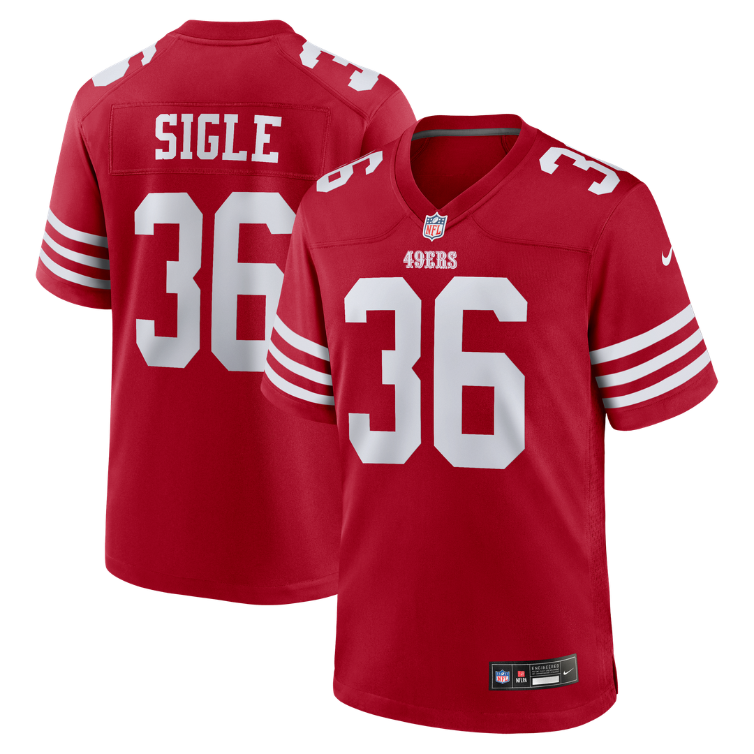 Marques Sigle San Francisco 49ers Nike Team Game Jersey - Scarlet Official NFL Team Apparel Football Fan Gear