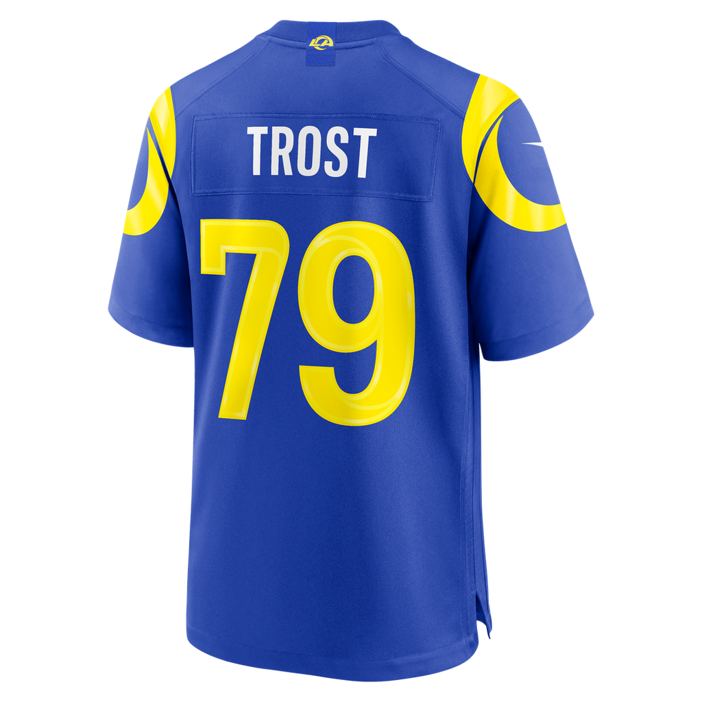 Keagen Trost Los Angeles Rams Nike Team Game Jersey - Royal Official NFL Team Apparel Football Fan Gear