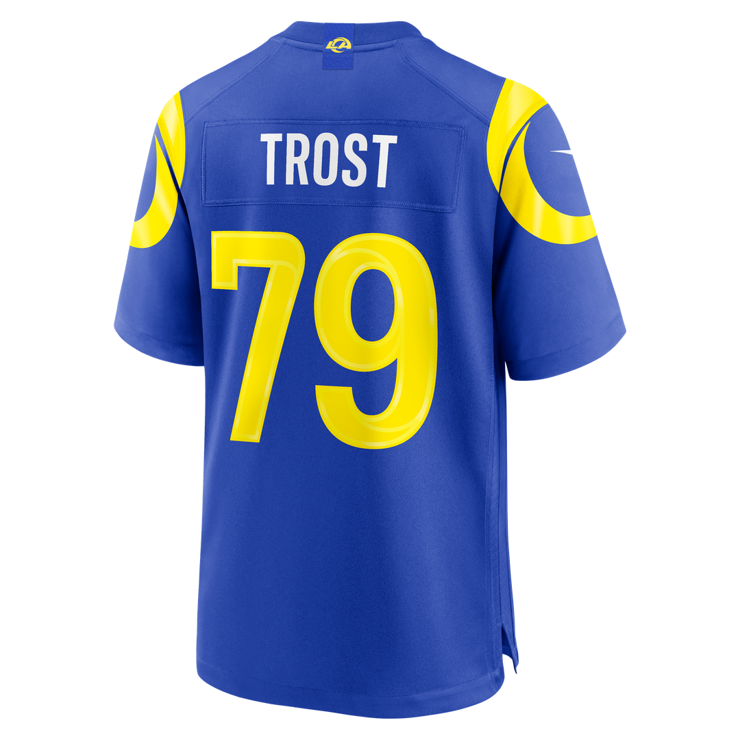 Keagen Trost Los Angeles Rams Nike Team Game Jersey - Royal Official NFL Team Apparel Football Fan Gear