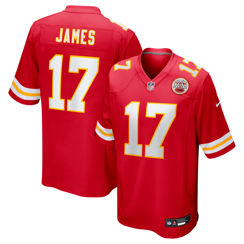 Richie James Kansas City Chiefs Nike Game Jersey - Red Official NFL Team Apparel Football Fan Gear