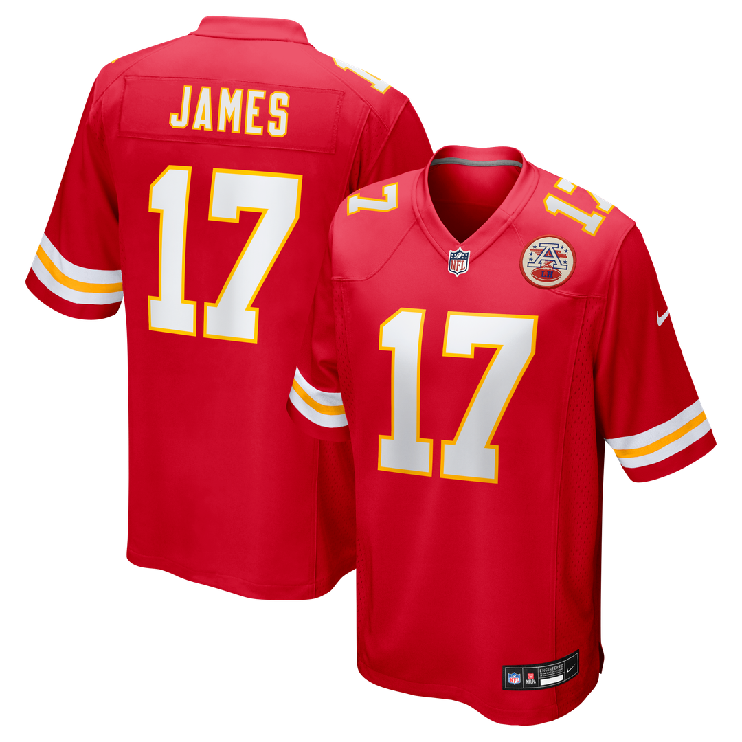 Richie James Kansas City Chiefs Nike Game Jersey - Red Official NFL Team Apparel Football Fan Gear