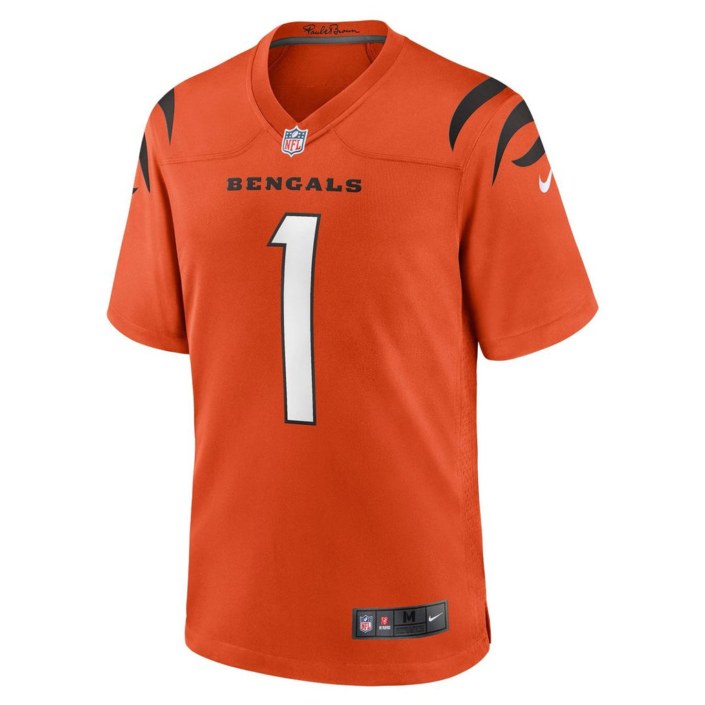 Ja'Marr Chase Cincinnati Bengals Nike Alternate Game Jersey - Orange Official NFL Team Apparel Football Fan Gear