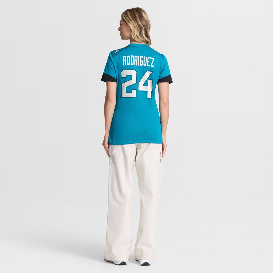 Chris Rodriguez Jacksonville Jaguars Nike Women's Team Game Jersey - Teal Official NFL Team Apparel Football Fan Gear