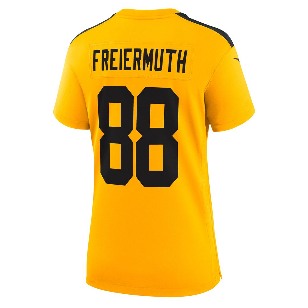 Pat Freiermuth Pittsburgh Steelers Nike Women's Alternate 1933 Throwback Game Jersey - Gold Official NFL Team Apparel Football Fan Gear