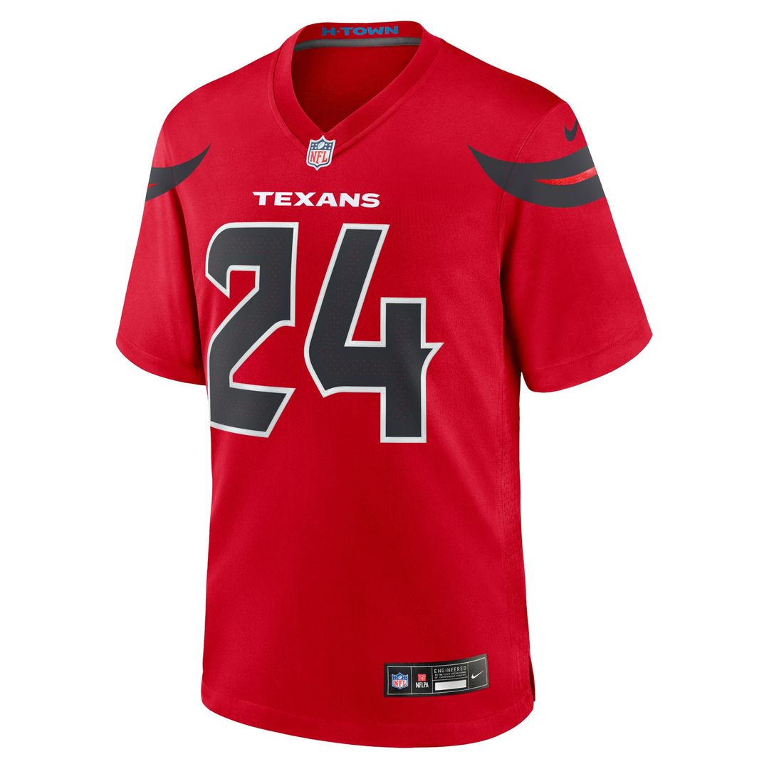 Derek Stingley Jr. Houston Texans Nike Alternate Game Jersey - Red Official NFL Team Apparel Football Fan Gear