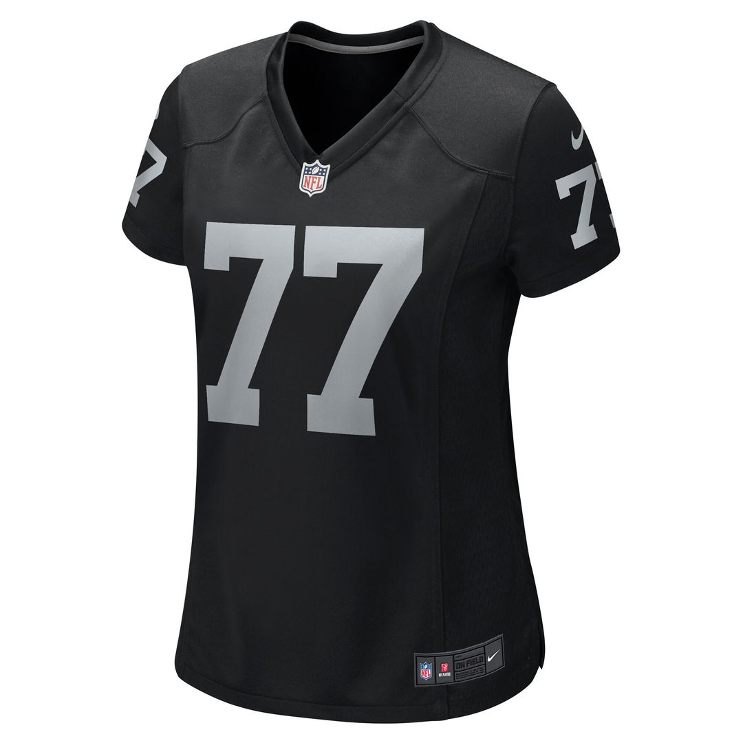 Thayer Munford Jr. Las Vegas Raiders Nike Women's Team Game Jersey - Black Official NFL Team Apparel Football Fan Gear