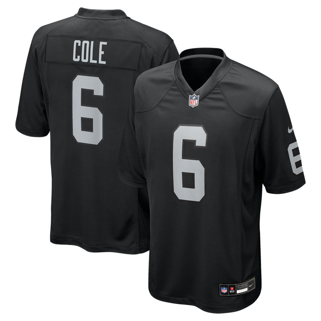 AJ Cole Las Vegas Raiders Nike Game Jersey - Black Official NFL Team Apparel Football Fan Gear