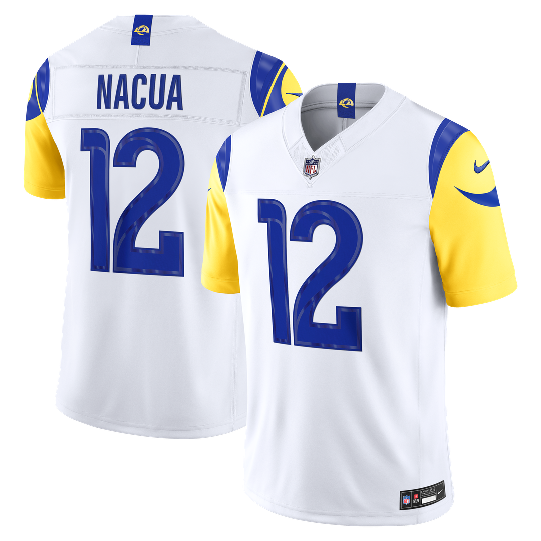 Puka Nacua Los Angeles Rams Nike Vapor F.U.S.E. Stitched Limited Jersey - Royal Official NFL Team Apparel Football Fan Gear