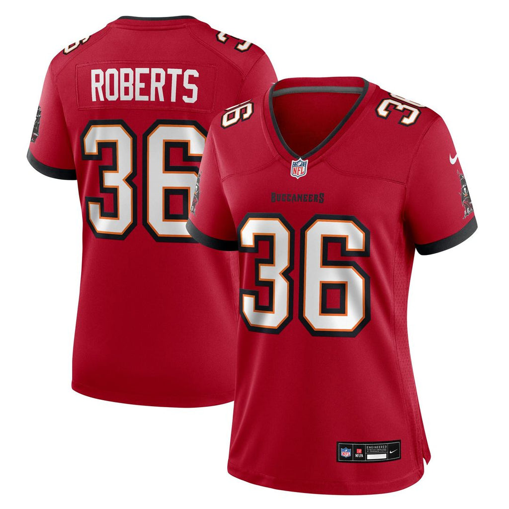 JJ Roberts Tampa Bay Buccaneers Nike Women's Team Game Jersey - Red Official NFL Team Apparel Football Fan Gear