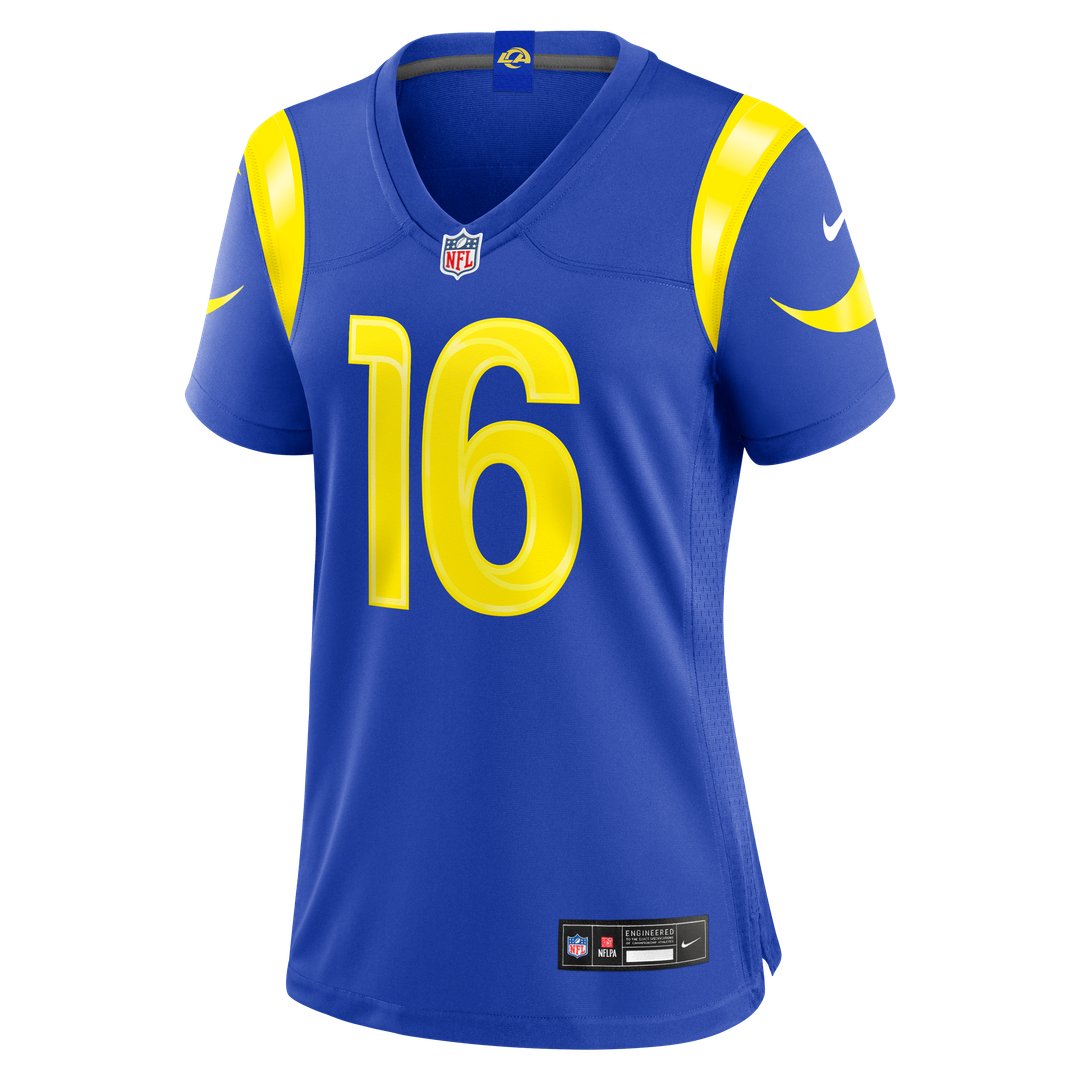 Tru Edwards Los Angeles Rams Nike Women's Team Game Jersey - Royal Official NFL Team Apparel Football Fan Gear