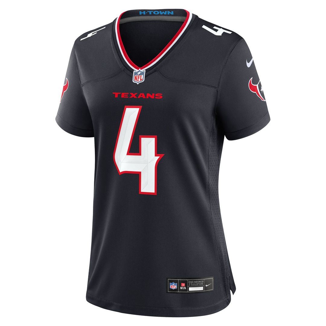Kamari Lassiter Houston Texans Nike Women's Team Game Jersey - Navy Official NFL Team Apparel Football Fan Gear