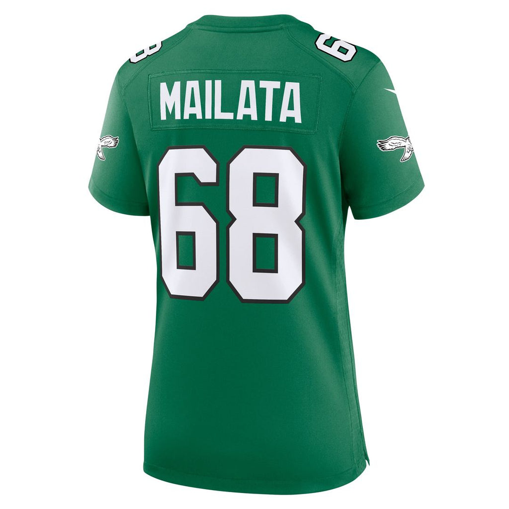 Jordan Mailata Philadelphia Eagles Nike Women's Team Game Jersey - Midnight Green Official NFL Team Apparel Football Fan Gear
