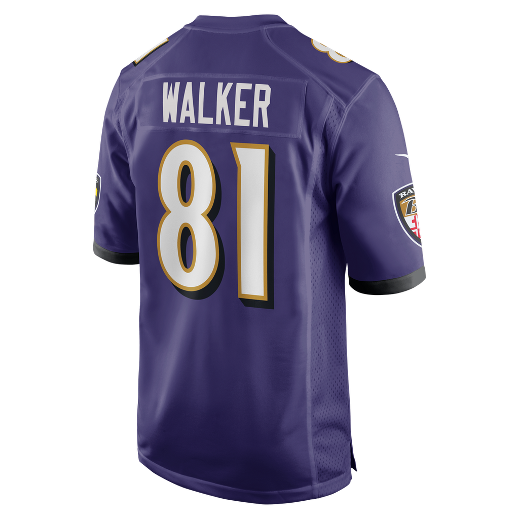 Devontez Walker Baltimore Ravens Nike Team Game Jersey - Purple Official NFL Team Apparel Football Fan Gear