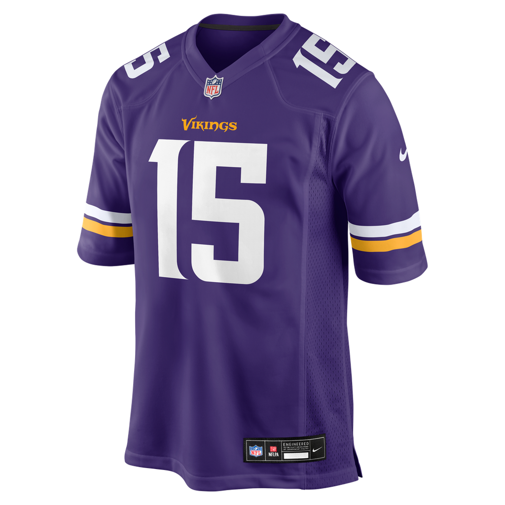 Dallas Turner Minnesota Vikings Nike Game Jersey - Purple Official NFL Team Apparel Football Fan Gear