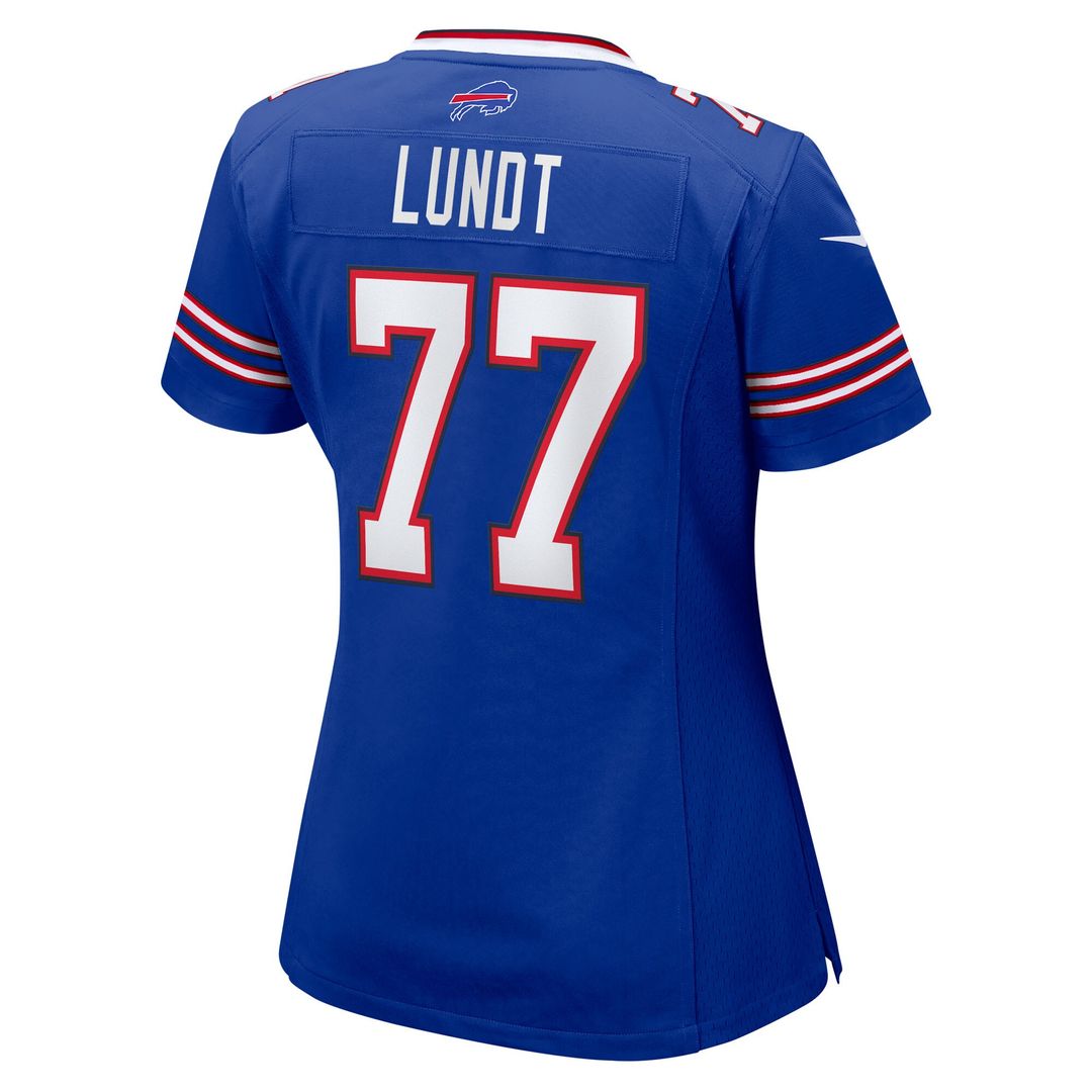 Chase Lundt Buffalo Bills Nike Women's Team Game Jersey - Royal Official NFL Team Apparel Football Fan Gear