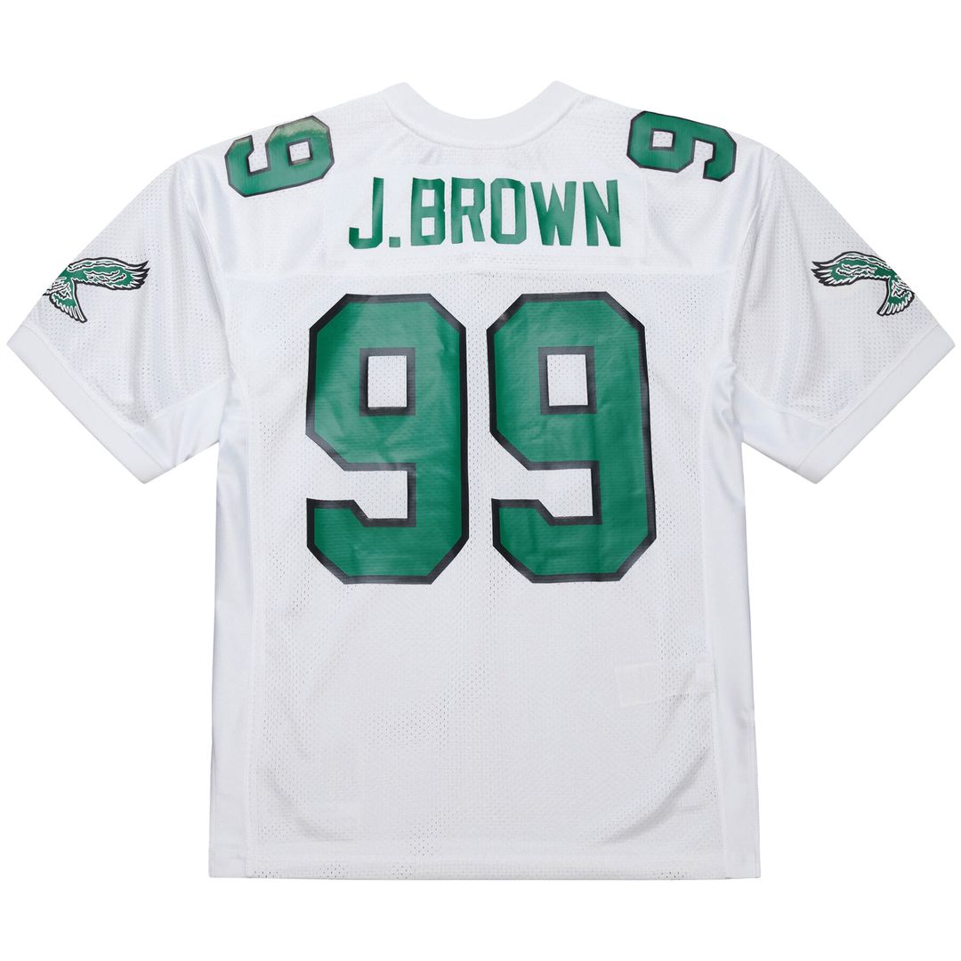 Jerome Brown Philadelphia Eagles Mitchell & Ness 1991 Authentic Throwback Retired Player Jersey - White Official NFL Team Apparel Football Fan Gear