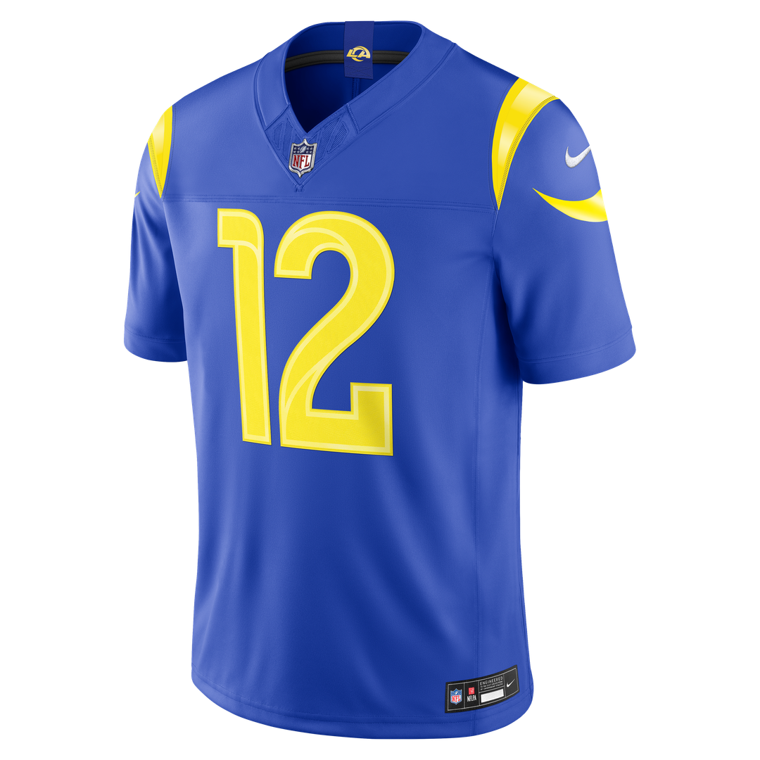 Puka Nacua Los Angeles Rams Nike Vapor F.U.S.E. Stitched Limited Jersey - Royal Official NFL Team Apparel Football Fan Gear