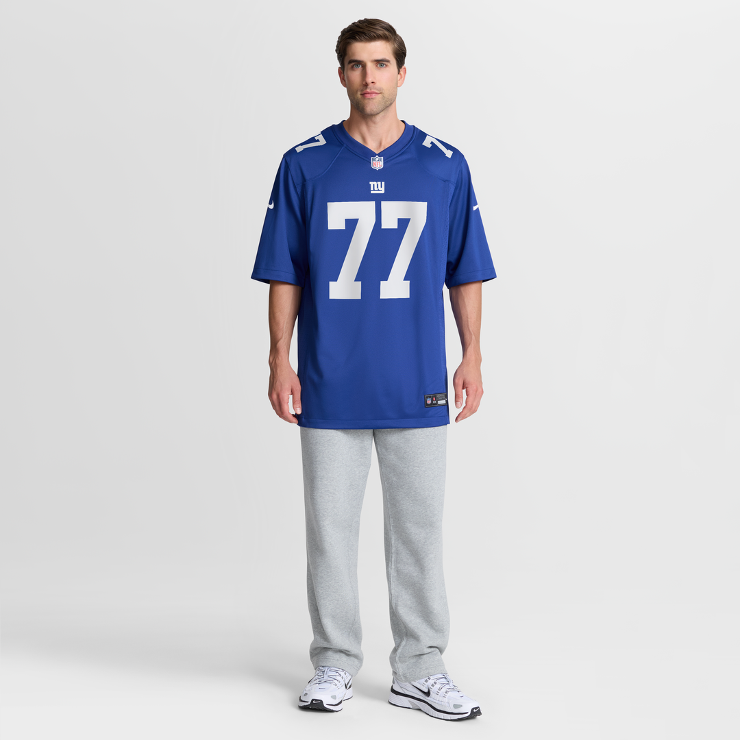 Daniel Faalele New York Giants Nike Team Game Jersey - Royal Official NFL Team Apparel Football Fan Gear
