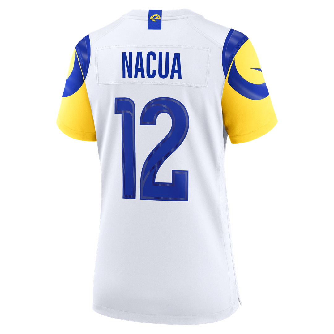 Puka Nacua Los Angeles Rams Nike Women's Game Jersey - White Official NFL Team Apparel Football Fan Gear