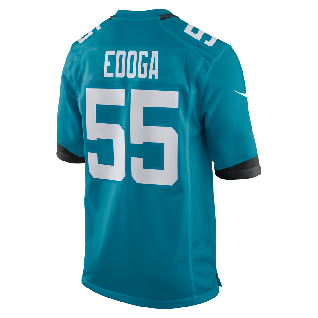 Chuma Edoga Jacksonville Jaguars Nike Team Game Jersey - Teal Official NFL Team Apparel Football Fan Gear