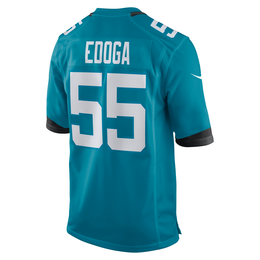 Chuma Edoga Jacksonville Jaguars Nike Team Game Jersey - Teal Official NFL Team Apparel Football Fan Gear