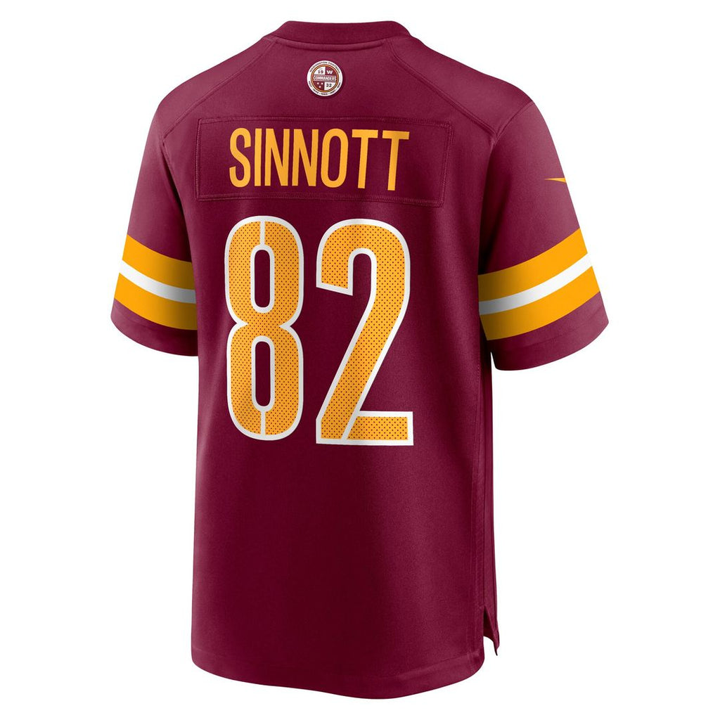 Ben Sinnott Washington Commanders Nike Game Jersey - Burgundy Official NFL Team Apparel Football Fan Gear