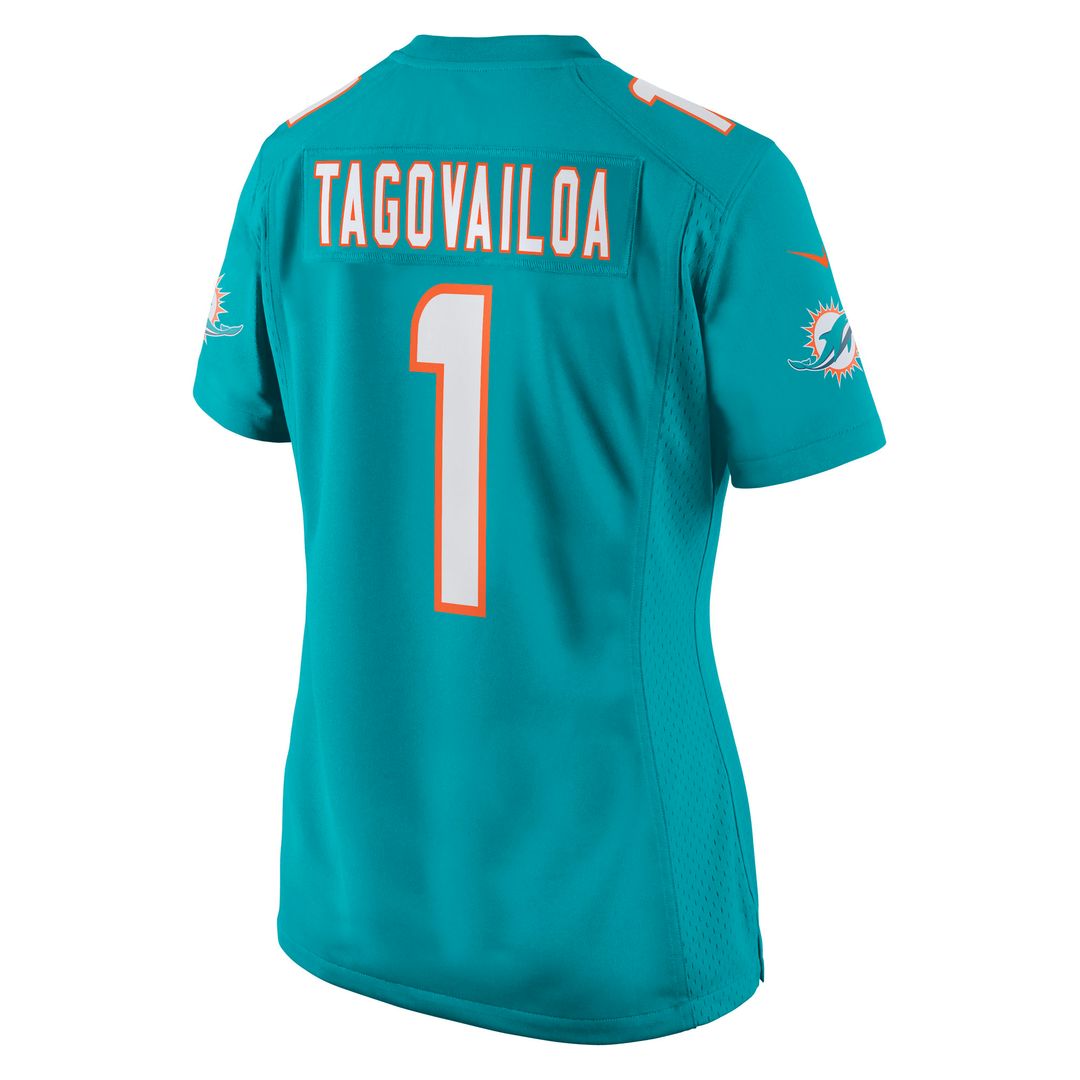 Tua Tagovailoa Miami Dolphins Nike Women's Game Jersey - Aqua Official NFL Team Apparel Football Fan Gear