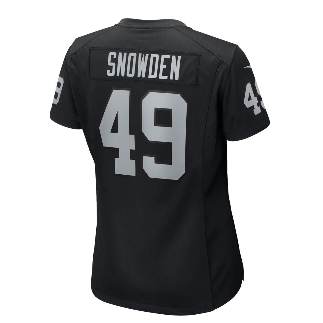 Charles Snowden Las Vegas Raiders Nike Women's Team Game Jersey - Black Official NFL Team Apparel Football Fan Gear