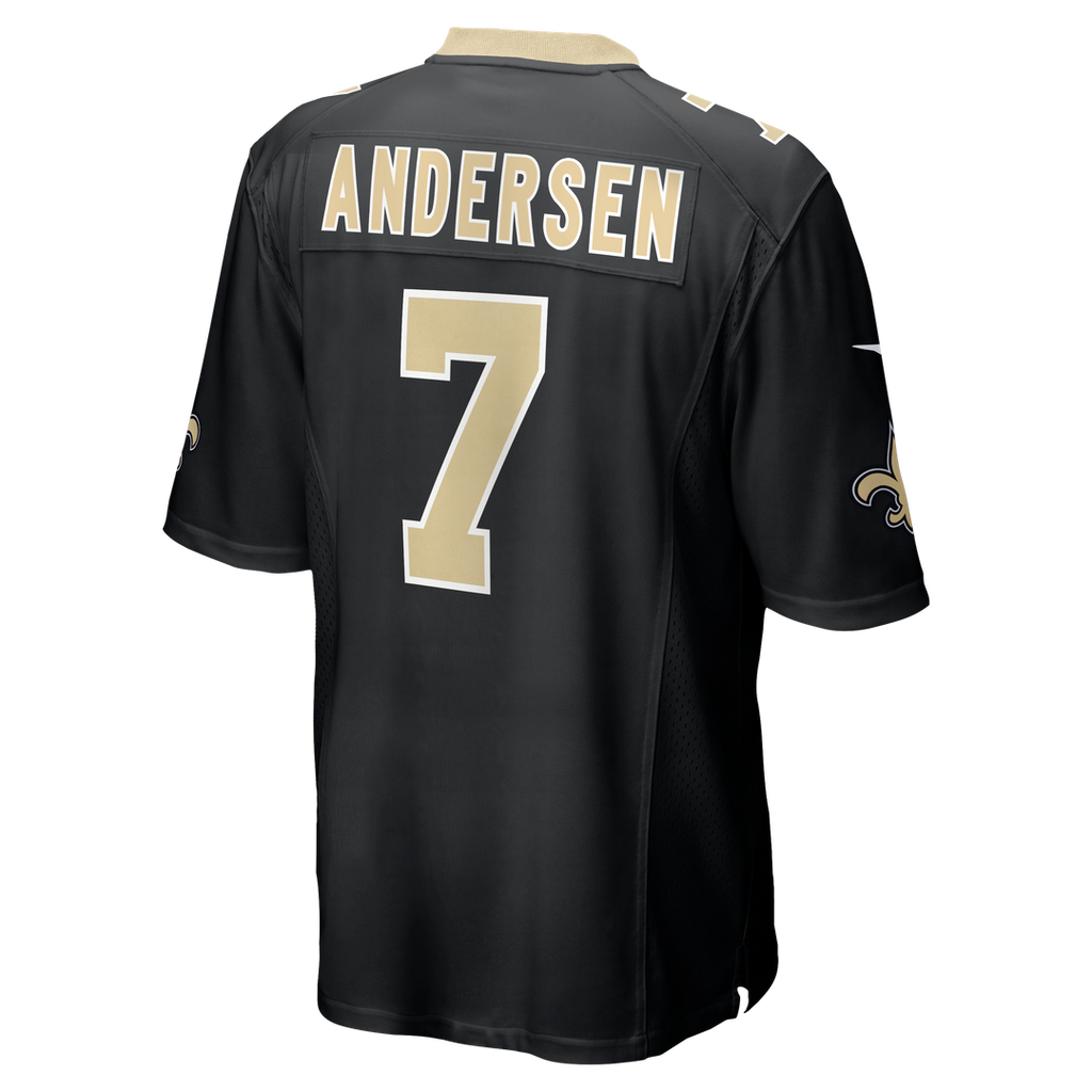 Morten Andersen New Orleans Saints Nike Game Retired Player Jersey - Black Official NFL Team Apparel Football Fan Gear