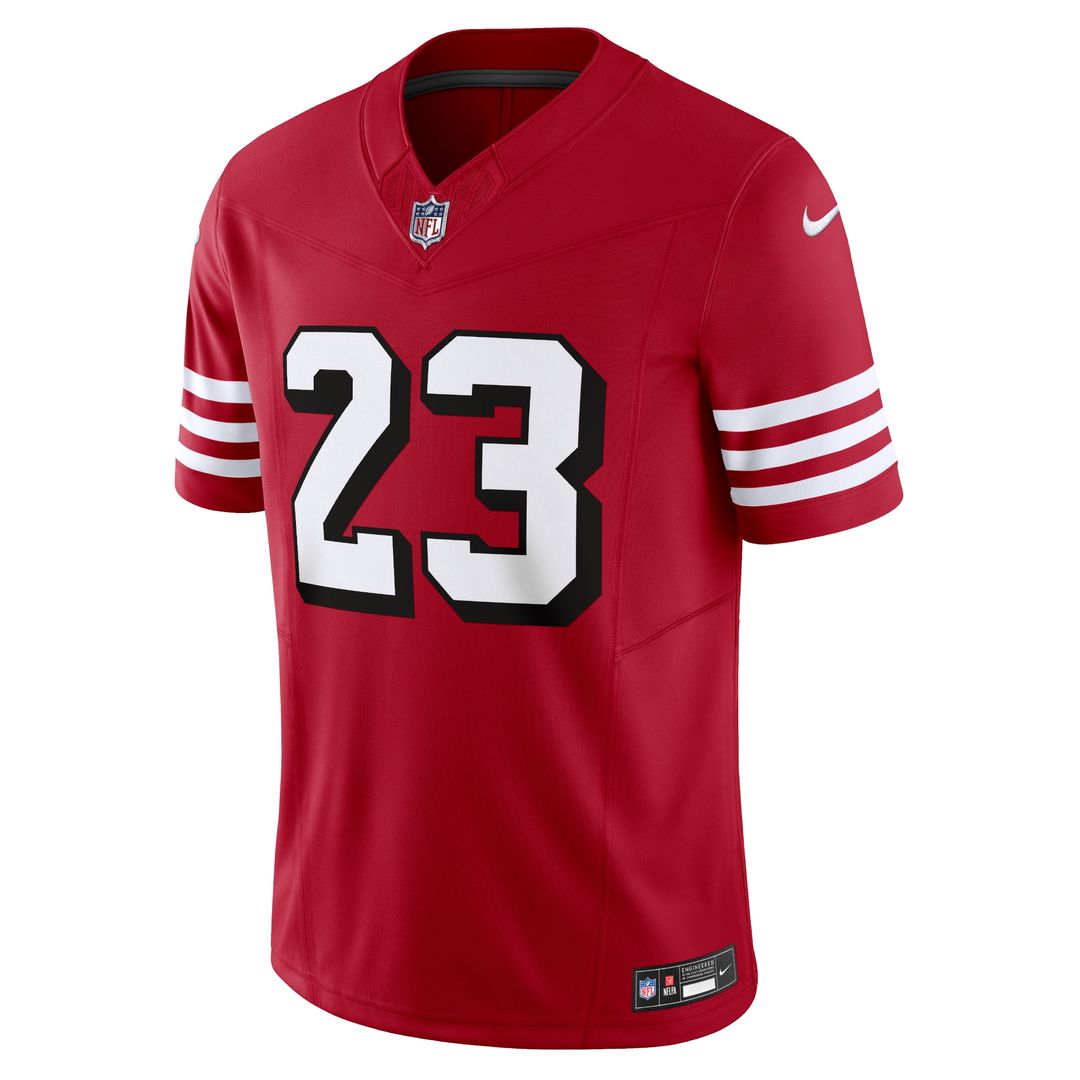 Christian McCaffrey San Francisco 49ers Nike Vapor F.U.S.E. Limited Jersey - Scarlet Official NFL Team Apparel Football Fan Gear