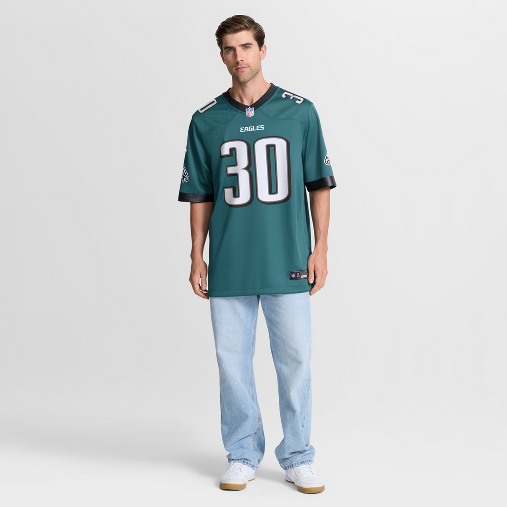 Jihaad Campbell Philadelphia Eagles Nike Game Player Jersey - Green Official NFL Team Apparel Football Fan Gear