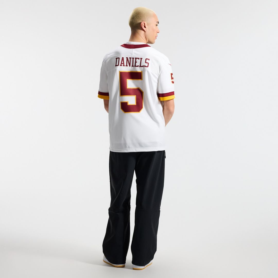 Jayden Daniels Washington Commanders Nike Vapor F.U.S.E. Stitched Limited Jersey - White Official NFL Team Apparel Football Fan Gear