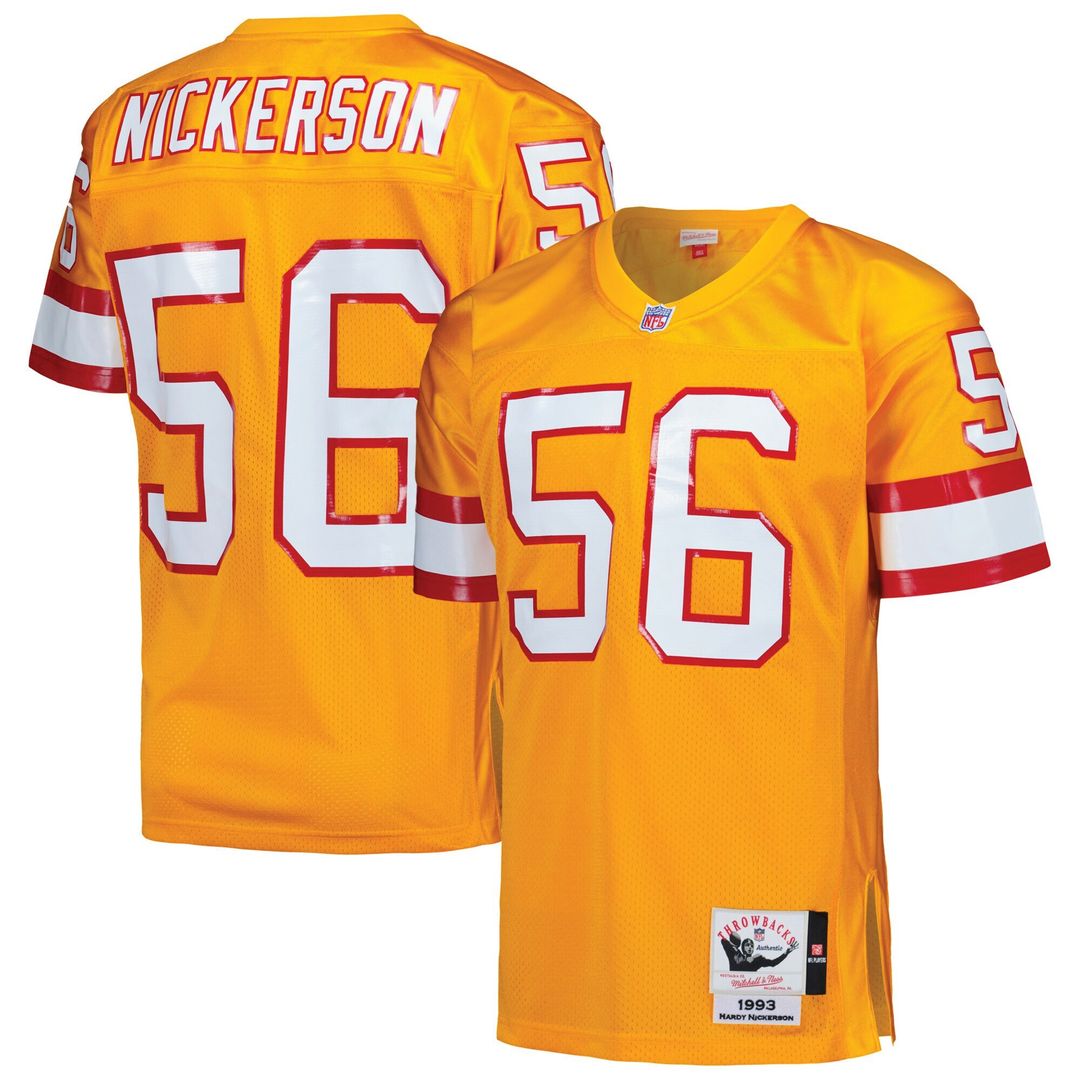 Hardy Nickerson Tampa Bay Buccaneers 1993 Mitchell & Ness Authentic Throwback Retired Player Jersey - Orange Official NFL Team Apparel Football Fan Ge