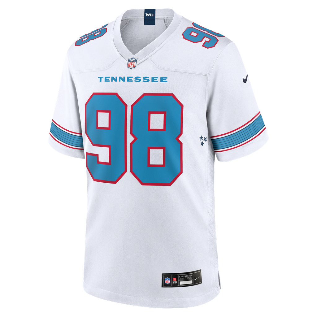 Jeffery Simmons Tennessee Titans Nike Game Jersey - White Official NFL Team Apparel Football Fan Gear