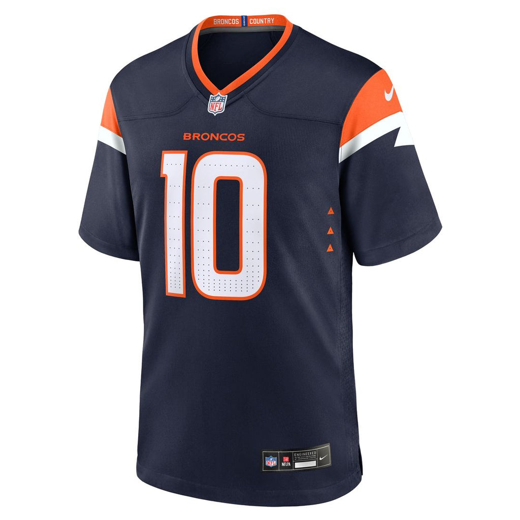 Bo Nix Denver Broncos Nike Alternate Game Jersey - Navy Official NFL Team Apparel Football Fan Gear