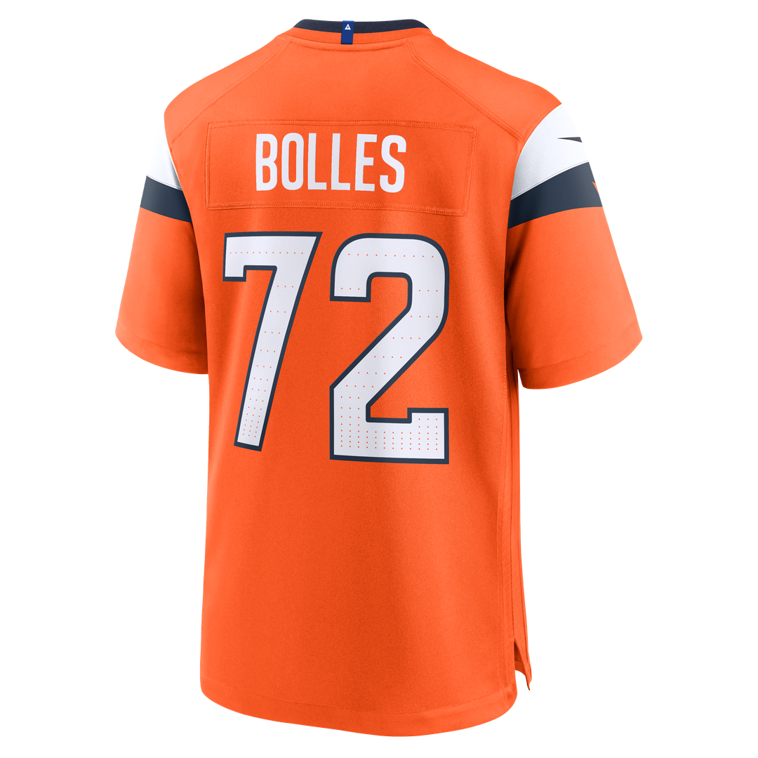 Garett Bolles Denver Broncos Nike Team Game Jersey - Orange Official NFL Team Apparel Football Fan Gear