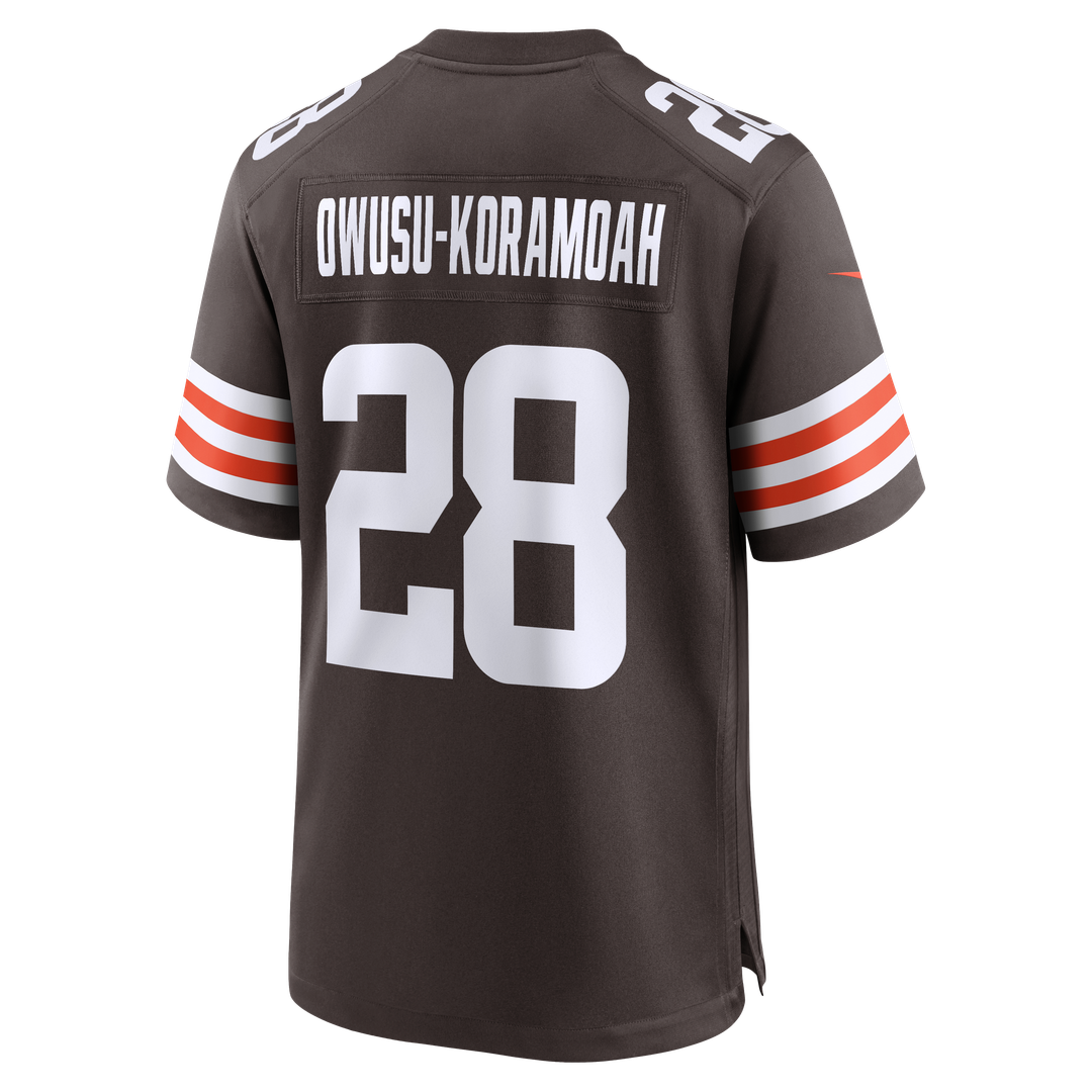 Jeremiah Owusu-Koramoah Cleveland Browns Nike Game Player Jersey - Brown Official NFL Team Apparel Football Fan Gear